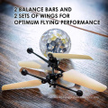 Children RC Helicopter LED Light Flying Sensor Ball Gesture Control Toy For Kids